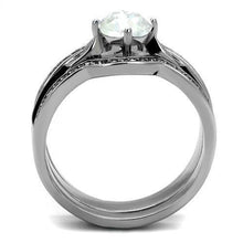 Load image into Gallery viewer, Wedding Rings for Women Engagement Cubic Zirconia Promise Ring Set for Her in Silver Tone Italy - Jewelry Store by Erik Rayo
