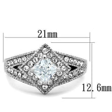 Load image into Gallery viewer, Wedding Rings for Women Engagement Cubic Zirconia Promise Ring Set for Her in Silver Tone Izmir - Jewelry Store by Erik Rayo
