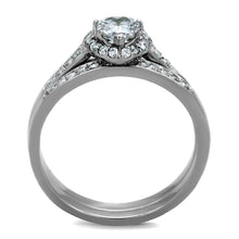 Load image into Gallery viewer, Wedding Rings for Women Engagement Cubic Zirconia Promise Ring Set for Her in Silver Tone LA - Jewelry Store by Erik Rayo
