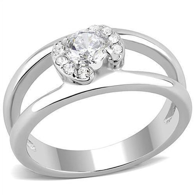 Wedding Rings for Women Engagement Cubic Zirconia Promise Ring Set for Her in Silver Tone Lanciano - ErikRayo.com