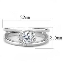Load image into Gallery viewer, Wedding Rings for Women Engagement Cubic Zirconia Promise Ring Set for Her in Silver Tone Lanciano - Jewelry Store by Erik Rayo

