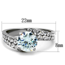 Load image into Gallery viewer, Wedding Rings for Women Engagement Cubic Zirconia Promise Ring Set for Her in Silver Tone Mulan - Jewelry Store by Erik Rayo
