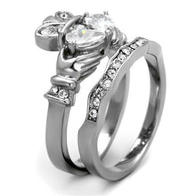 Load image into Gallery viewer, Wedding Rings for Women Engagement Cubic Zirconia Promise Ring Set for Her in Silver Tone Mumbai - Jewelry Store by Erik Rayo

