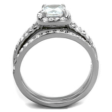 Load image into Gallery viewer, Wedding Rings for Women Engagement Cubic Zirconia Promise Ring Set for Her in Silver Tone Perm - Jewelry Store by Erik Rayo
