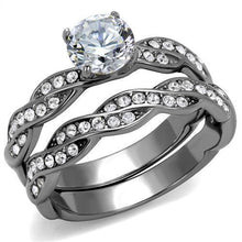 Load image into Gallery viewer, Wedding Rings for Women Engagement Cubic Zirconia Promise Ring Set for Her in Silver Tone Ranchi - Jewelry Store by Erik Rayo
