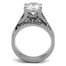 Load image into Gallery viewer, Wedding Rings for Women Engagement Cubic Zirconia Promise Ring Set for Her in Silver Tone Rosario - Jewelry Store by Erik Rayo

