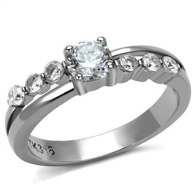 Wedding Rings for Women Engagement Cubic Zirconia Promise Ring Set for Her in Silver Tone Santo Domingo - Jewelry Store by Erik Rayo