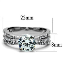 Load image into Gallery viewer, Wedding Rings for Women Engagement Cubic Zirconia Promise Ring Set for Her in Silver Tone Sao Paulo - Jewelry Store by Erik Rayo
