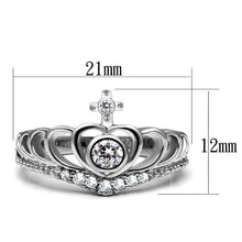 Load image into Gallery viewer, Wedding Rings for Women Engagement Cubic Zirconia Promise Ring Set for Her in Silver Tone Shangai with Cross - Jewelry Store by Erik Rayo
