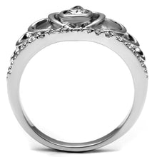 Load image into Gallery viewer, Wedding Rings for Women Engagement Cubic Zirconia Promise Ring Set for Her in Silver Tone Shangai with Cross - Jewelry Store by Erik Rayo

