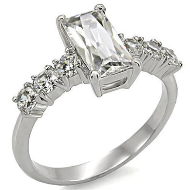 Wedding Rings for Women Engagement Cubic Zirconia Promise Ring Set for Her in Silver Tone TK002 - ErikRayo.com