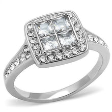 Load image into Gallery viewer, Wedding Rings for Women Engagement Cubic Zirconia Promise Ring Set for Her in Silver Tone Valencia - Jewelry Store by Erik Rayo
