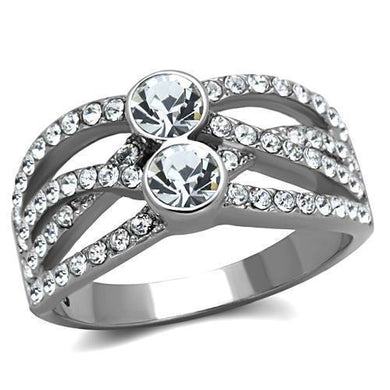 Wedding Rings for Women Engagement Cubic Zirconia Promise Ring Set for Her in Silver Tone with Top Grade Crystal Vasto - Jewelry Store by Erik Rayo
