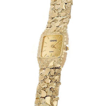 Load image into Gallery viewer, Women&#39;s 14k Yellow Gold Nugget Link Wrist Bracelet Geneve Watch 7-7.5&quot; 45 grams - Jewelry Store by Erik Rayo
