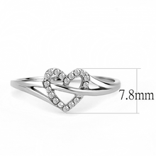 Load image into Gallery viewer, Women&#39;s Girls Stainless Steel CZ Forever Love Heart Fashion Promise Ring - Jewelry Store by Erik Rayo
