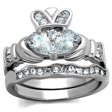 Women's Irish Heart Engagement Ring Band Set Anillo Para Mujer - Jewelry Store by Erik Rayo