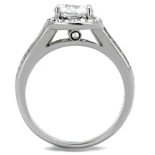 Load image into Gallery viewer, Women&#39;s Ring Wedding Large CZ Stainless Steel Ring with AAA Grade CZ in Clear - ErikRayo.com
