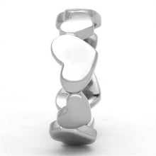 Load image into Gallery viewer, Women&#39;s Stainless Steel Hearts Heart Eternity Band Silver Love Promise Ring Anillo Para Mujer - Jewelry Store by Erik Rayo
