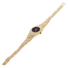 Load image into Gallery viewer, Women&#39;s Watch 10k Yellow Gold Nugget Link Bracelet Geneve Wrist Watch with Diamond 7&quot; 25.9 grams - Jewelry Store by Erik Rayo
