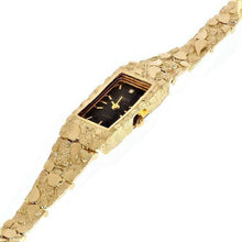 Load image into Gallery viewer, Women&#39;s Watch 10k Yellow Gold Nugget Link Bracelet Geneve Wrist Watch with Diamond 8&quot; 29.9 grams - Jewelry Store by Erik Rayo
