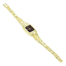 Load image into Gallery viewer, Women&#39;s Watch 14k Yellow Gold Nugget Link Bracelet Geneve Wrist Watch 7.5&quot; 31 grams - Jewelry Store by Erik Rayo
