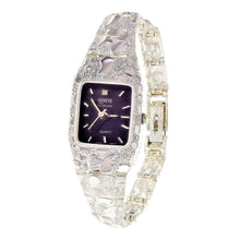 Load image into Gallery viewer, Women&#39;s Watch 925 Sterling Silver Nugget Geneve Diamond Watch 6.5&quot; 24 grams - Jewelry Store by Erik Rayo
