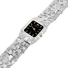 Load image into Gallery viewer, Women&#39;s Watch 925 Sterling Silver Nugget Link Bracelet Geneve Wrist Watch 8.5-9&quot; 45.3 grams - Jewelry Store by Erik Rayo
