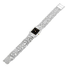 Load image into Gallery viewer, Women&#39;s Watch 925 Sterling Silver Nugget Link Bracelet Geneve Wrist Watch 8.5-9&quot; 45.3 grams - Jewelry Store by Erik Rayo
