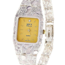 Load image into Gallery viewer, Women&#39;s Watch 925 Sterling Silver Nugget Link Geneve Diamond Wrist Watch 6.5-7&quot; 24.7g - Jewelry Store by Erik Rayo
