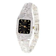 Load image into Gallery viewer, Women&#39;s Watch 925 Sterling Silver Nugget Link Geneve Wrist Watch 6.5-7&quot; 24.7 grams - Jewelry Store by Erik Rayo
