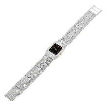 Load image into Gallery viewer, Women&#39;s Watch Sterling Silver Nugget Link Bracelet Geneve Wrist Watch 6.5-7&quot; 36.8 grams - Jewelry Store by Erik Rayo
