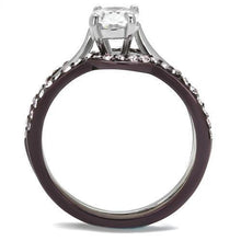 Load image into Gallery viewer, Womens Black Pink Ring Anillo Para Mujer y Ninos Kids 316L Stainless Steel Ring with AAA Grade CZ in Clear Formia - Jewelry Store by Erik Rayo
