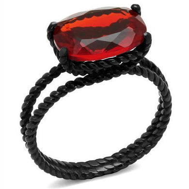 Womens Black Pink Ring Anillo Para Mujer y Ninos Unisex Kids 316L Stainless Steel Ring with Glass in Siam Salerno - Jewelry Store by Erik Rayo