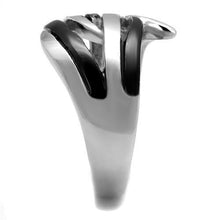Load image into Gallery viewer, Womens Black Ring Anillo Para Mujer y Ninos Kids 316L Stainless Steel Ring with No Stone Alake - Jewelry Store by Erik Rayo
