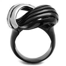 Load image into Gallery viewer, Womens Black Ring Anillo Para Mujer y Ninos Kids 316L Stainless Steel Ring with No Stone Empoli - Jewelry Store by Erik Rayo
