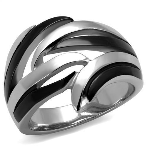 Womens Black Ring Anillo Para Mujer y Ninos Kids Stainless Steel Ring with No Stone Alake - ErikRayo.com