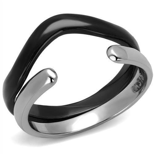 Womens Black Ring Anillo Para Mujer y Ninos Kids Stainless Steel Ring with No Stone Avalon - ErikRayo.com