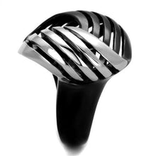 Load image into Gallery viewer, Womens Black Ring Anillo Para Mujer Stainless Steel Ring with No Stone Empoli - Jewelry Store by Erik Rayo
