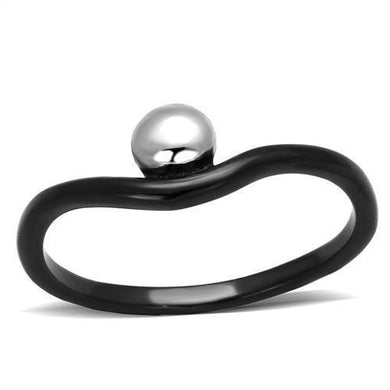 Womens Black Ring Anillo Para Mujer y Ninos Kids Stainless Steel Ring with No Stone Mestre - Jewelry Store by Erik Rayo