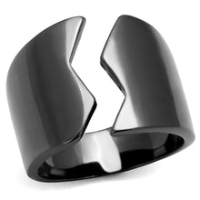Load image into Gallery viewer, Womens Black Ring Anillo Para Mujer y Ninos Unisex Kids 316L Stainless Steel Ring with No Stone Daniella - Jewelry Store by Erik Rayo
