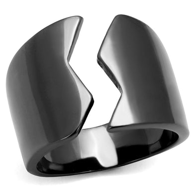Womens Black Ring Anillo Para Mujer Stainless Steel Ring with No Stone Daniella - Jewelry Store by Erik Rayo