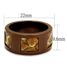 Load image into Gallery viewer, Womens Coffee Brown Ring Anillo Cafe Para Mujer 316L Stainless Steel with No Stone Sorreto - Jewelry Store by Erik Rayo
