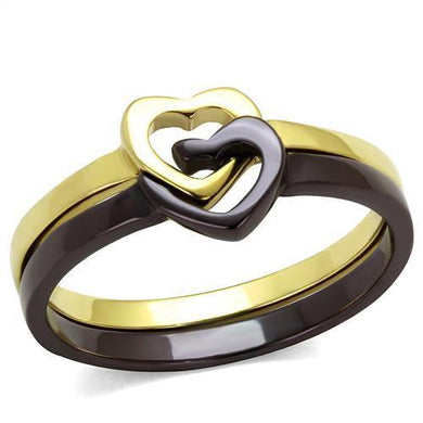 Coffee Brown Rings for Women Anillo Cafe Para Mujer Stainless Steel with No Stone Valentia - Jewelry Store by Erik Rayo