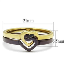 Load image into Gallery viewer, Coffee Brown Rings for Women Anillo Cafe Para Mujer Stainless Steel with No Stone Valentia - Jewelry Store by Erik Rayo
