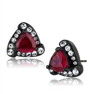 Womens Earrings Black Stainless Steel with AAA Grade CZ - Jewelry Store by Erik Rayo