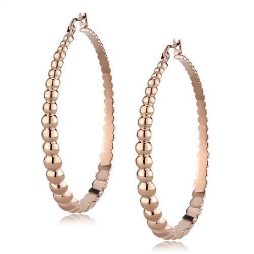 Womens Earrings Rose Gold Stainless Steel with No Stone - Jewelry Store by Erik Rayo