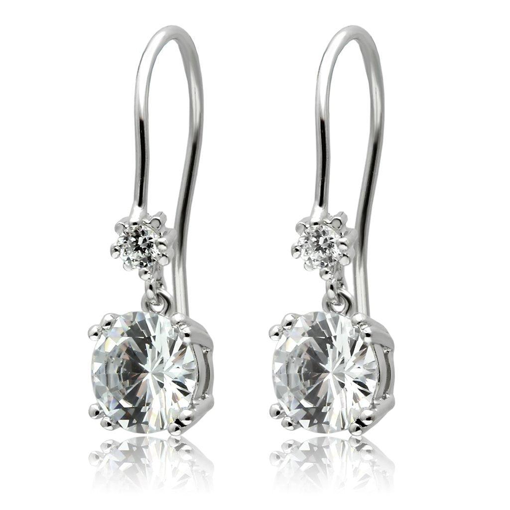 Womens Earrings Stainless Steel with AAA Grade CZ - Jewelry Store by Erik Rayo