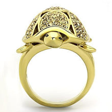 Load image into Gallery viewer, Womens Gold Great Turtle Ring 316L Stainless Steel Anillo Color Oro Para Mujer Ninas Acero Inoxidable with Top Grade Crystal in Citrine Yellow Naamah - Jewelry Store by Erik Rayo

