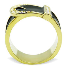 Load image into Gallery viewer, Womens Gold Ring 316L Stainless Steel Anillo Color Oro Para Mujer Ninas Acero Inoxidable with Top Grade Crystal in Clear Charity - Jewelry Store by Erik Rayo
