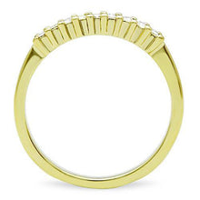 Load image into Gallery viewer, Womens Gold Ring 316L Stainless Steel Anillo Color Oro Para Mujer Ninas Acero Inoxidable with Top Grade Crystal in Clear Deina - Jewelry Store by Erik Rayo

